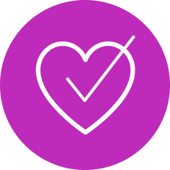 Heart icon representing the health fair