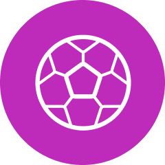 Soccer ball icon representing the mini soccer pitch