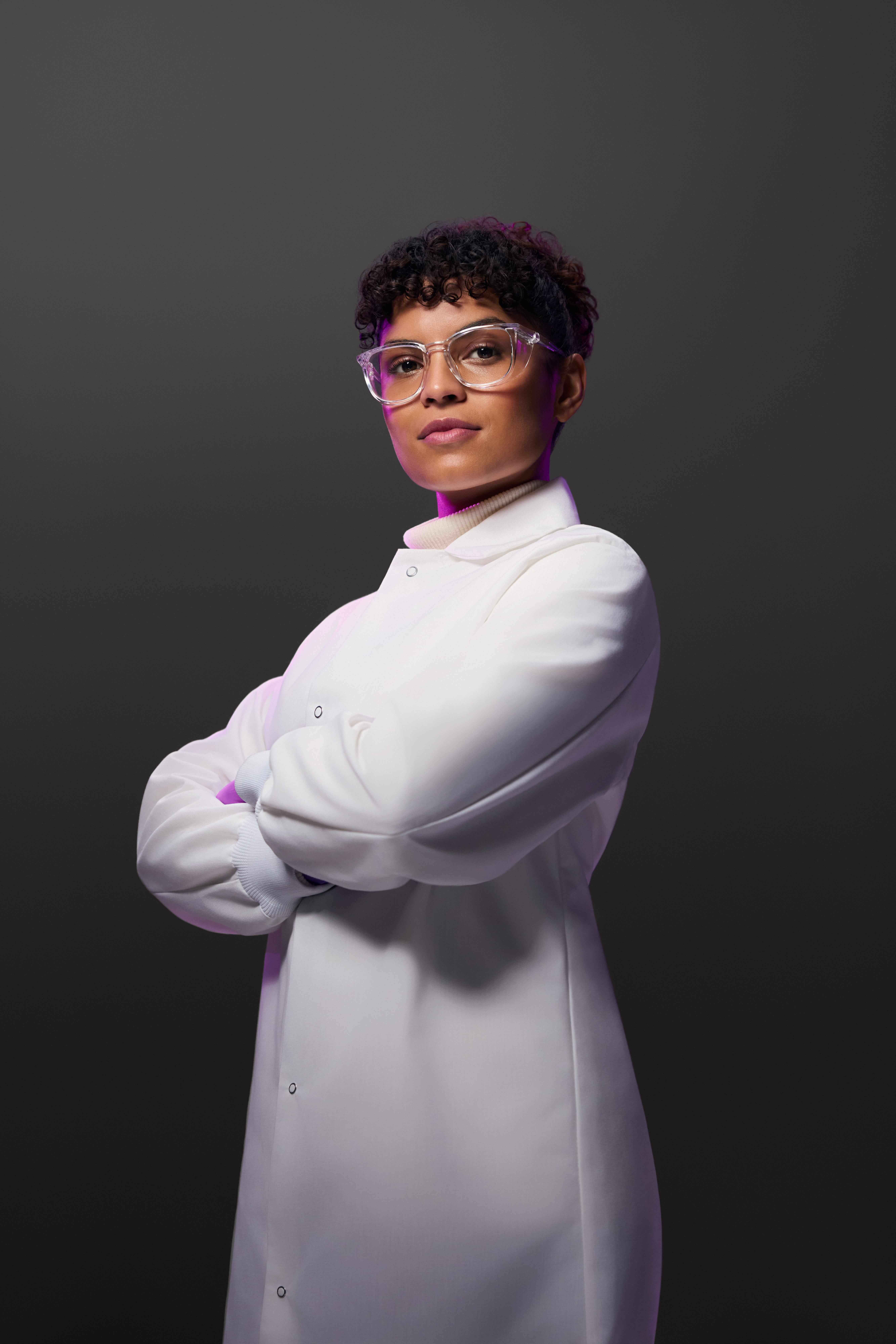 Portrait of a BMS scientist representing scientific innovation in the lab
